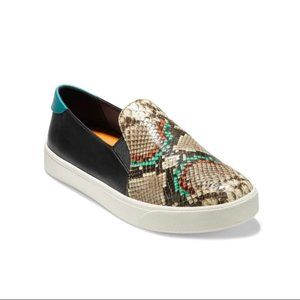 New Cole Haan Snake Print GrandPro Sneaker